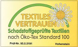 Certyfikat Oeko-Tex Standard 100